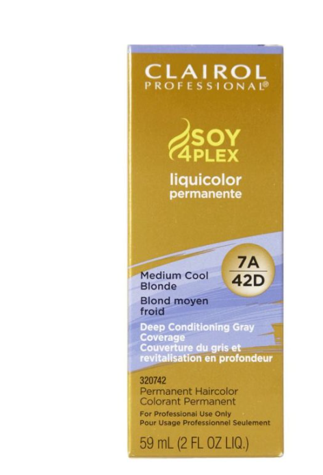 Clairol Soy4Plex 7A/42D Medium Cool Blonde -2pk