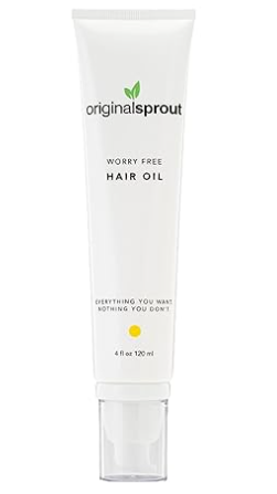 Original Sprout Worry Free Hair Oil for All Hair Types, Anti-Frizz, 4 oz