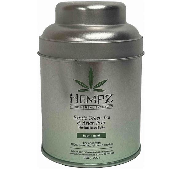 Hempz TEA for ONE Exotic Green Tea & Asian Pear Soothing Herbal Bath Salts Set