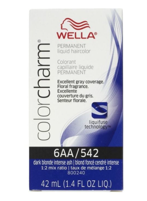 Wella Color Charm 6AA/542 Dark Blonde Intense Ash 1.4 oz- 3 pack