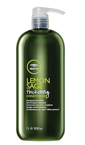 Tea Tree Lemon Sage Thickening Conditioner, Builds Body + Boosts Volume, For Fine Hair