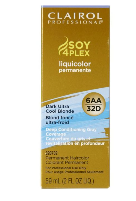 Clairol Soy4Plex 6AA/32D Dark Ultra Cool Blonde-2 pk