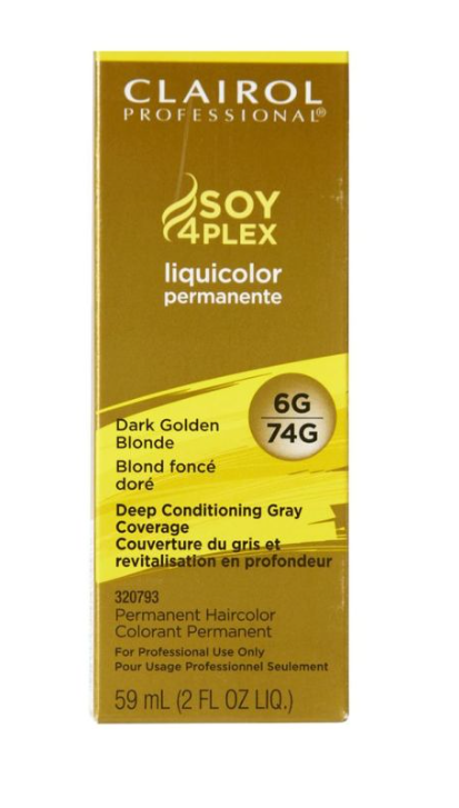 Clairol Soy4Plex 6G/74G Dark Golden Blonde -2pk