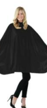 Betty Dain Shampoo Cape Velcro Closure Style 306 V/N-Black