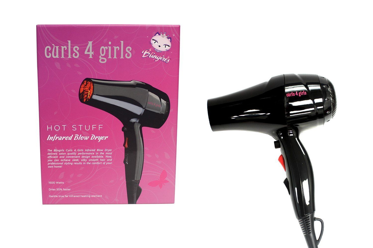 Blingirls Curls 4 Girls Hot Stuff Infrared Blow Dryer