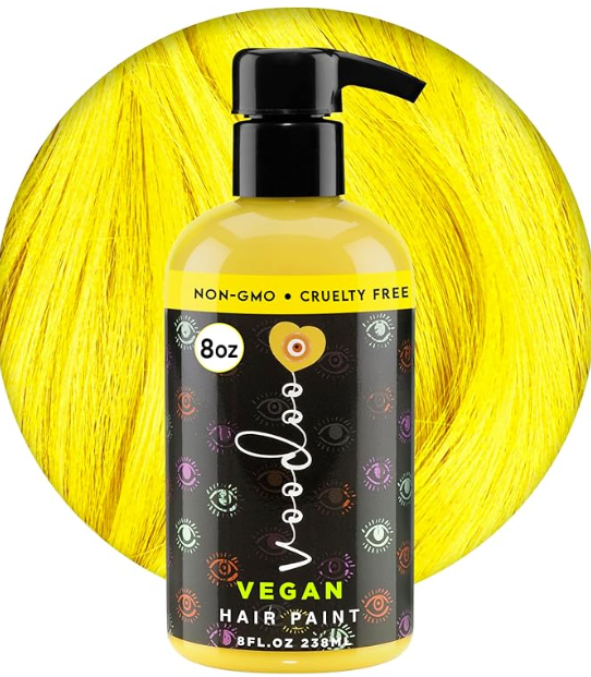 VOODOO Yellow Semi Permanent Hair Paint (Sunny) 8 Oz