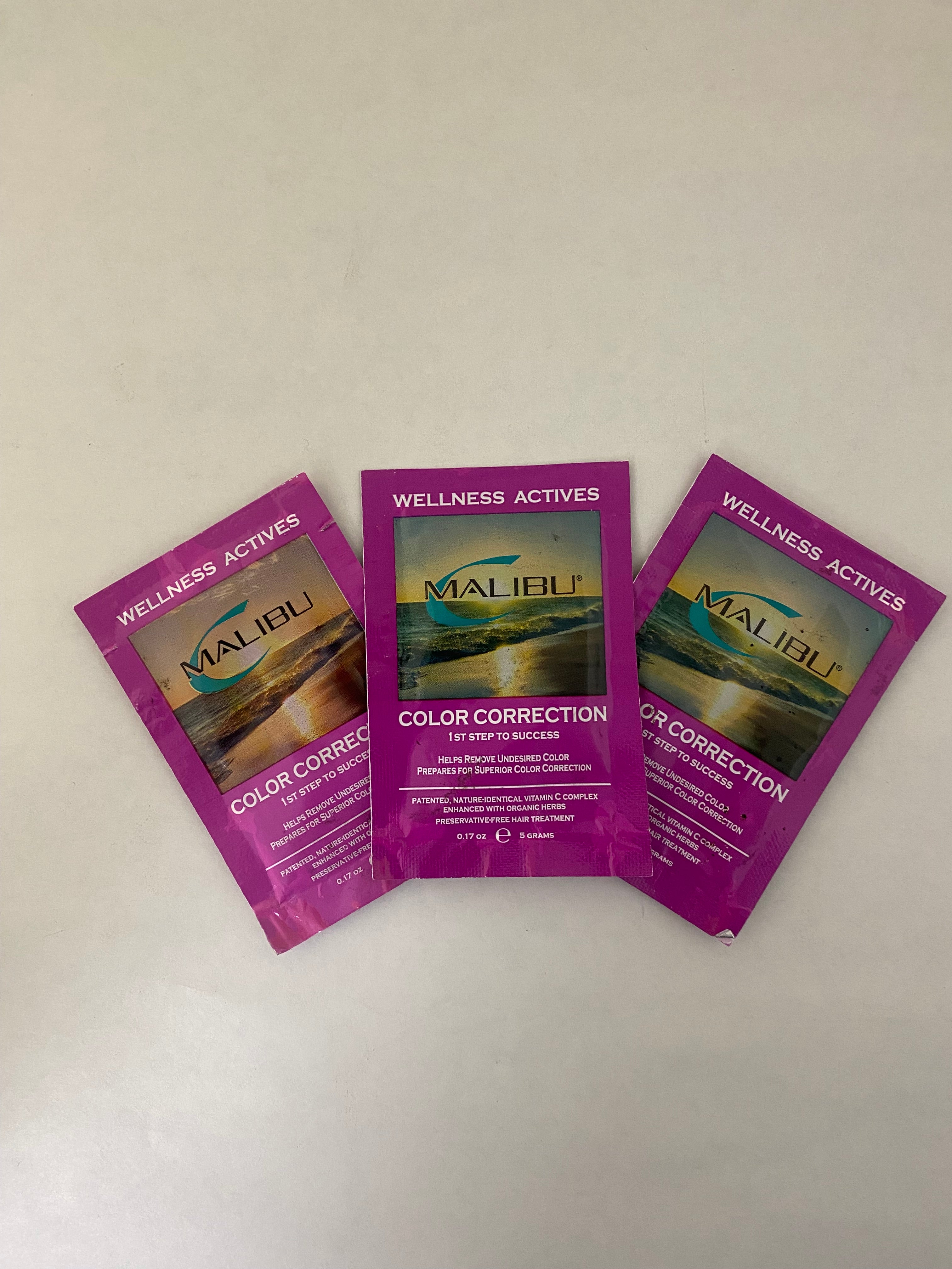 Malibu C Color Correction Wellness Actives 3 Packettes 0.17 oz
