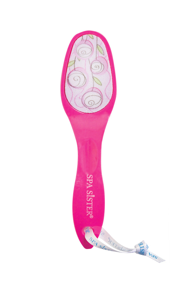 Spa Sister Floral Pedi Scrubber Pink