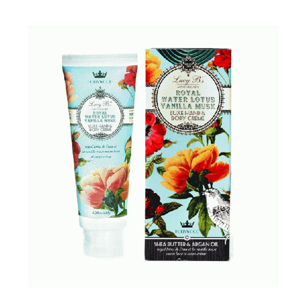 Lucy's B Apothecary Royal Water Lotus Vanilla Musk Luxe Hand & Body Creme 4.3oz