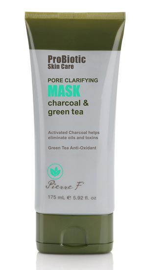 Pierre F ProBiotic Skin Care Pore Clarifying Mask Charcoal & Green Tea 175mL