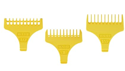 Wahl Professional Set of 3 T Blade Trimmer Guides, 1/16" Yellow