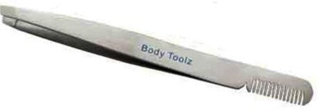 Body Toolz Slanted Tweezer with Comb