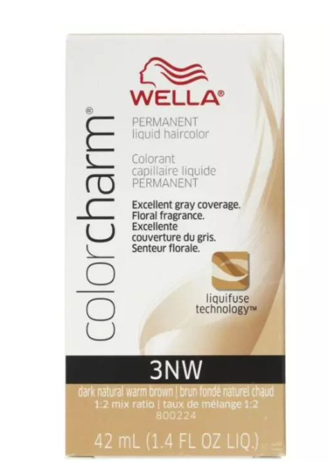 Wella Permanent Liquid 3NW Dark Natural Warm Brown-(2-pack)