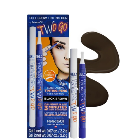RefectoCil TWO GO Full Brow Tinting Pen-Black Brown