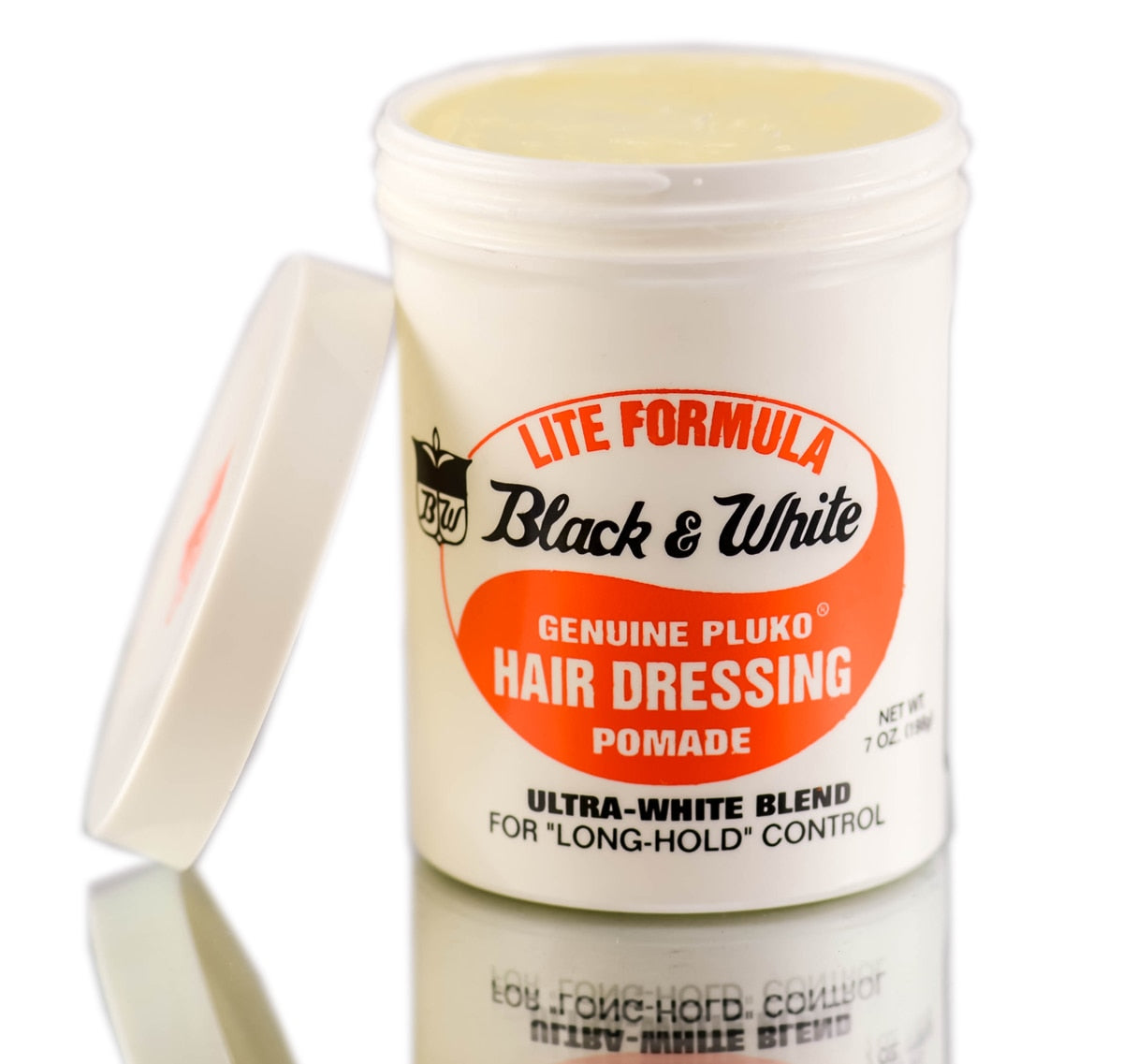 Black & White Genuine Pluko Hair Dressing Pomade (Lite Formula) (Size : 7.0 oz)