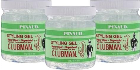 Clubman Super Clear Superhold Styling Gel 16 oz -Pack of 3