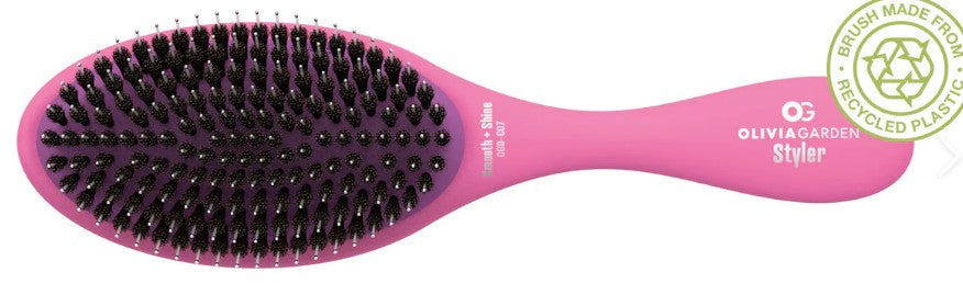 Recycled Plastic Styler Smooth & Shine - Pink OGD-C07