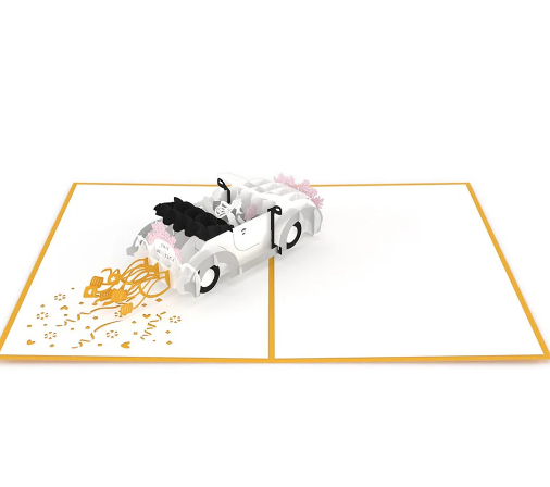 LOVEPOP 3D POP UP CARD "WEDDING CAR"