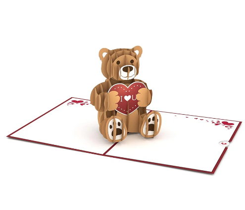 LOVEPOP 3D POP UP CARD "LOVE BEAR"