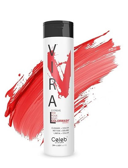 Celeb Luxury Colorwash Color Depositing Shampoo-Red  8.25fl