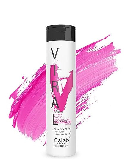 Celeb Luxury Colorwash Color Depositing Shampoo-Hot Pink 8.25fl