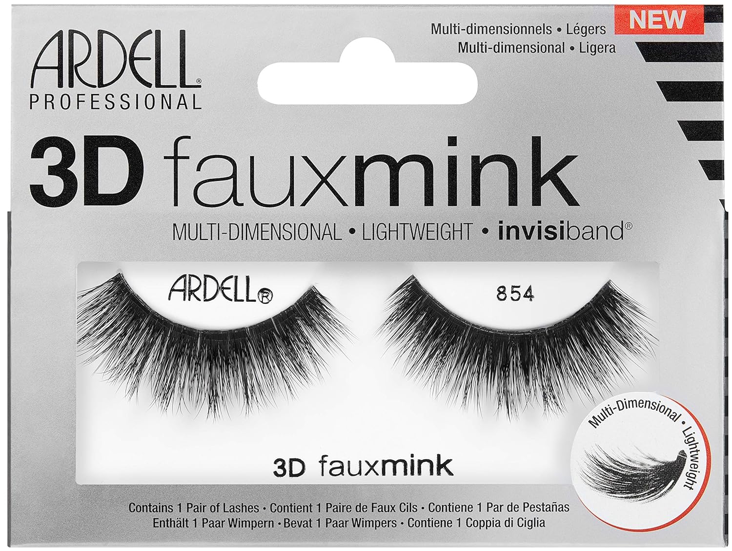 Ardell 3D Faux Mink Lashes - 854 (2 pack)