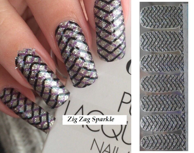 OPI Pure Lacquer Nail App-Strips ZIG ZAG SPARKLE