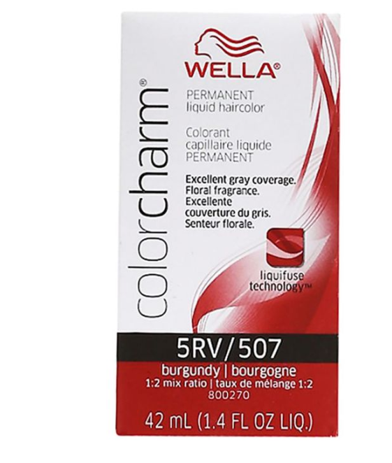 Wella Color Charm Permanent 5RV/507 Burgundy 1.4 oz- 2 pack