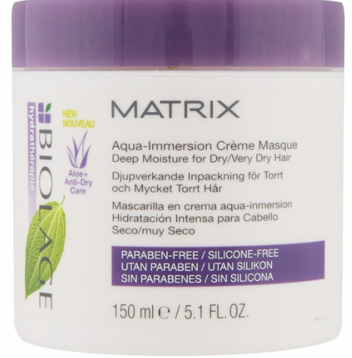 Matrix Biolage Aqua Immersion Creme Masque Dry & Very Dry Hair 5.1 oz
