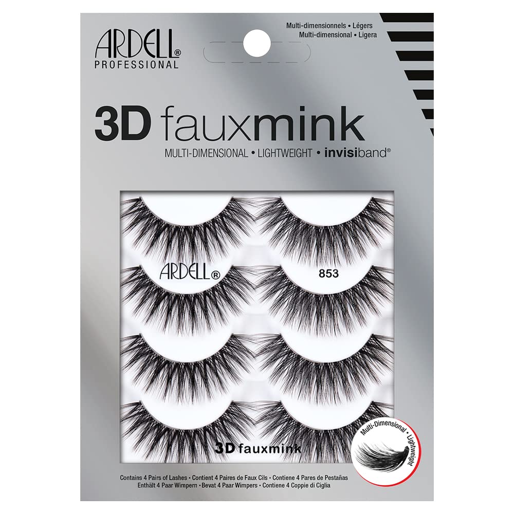 Ardell 3D Faux Mink Lashes - 853 (4 Pairs)