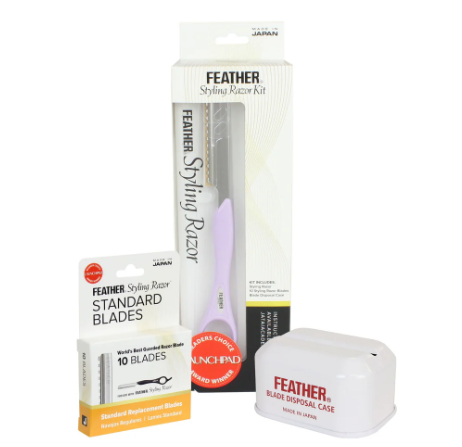 FEATHER Baby Pink Styling Razor Standard Kit