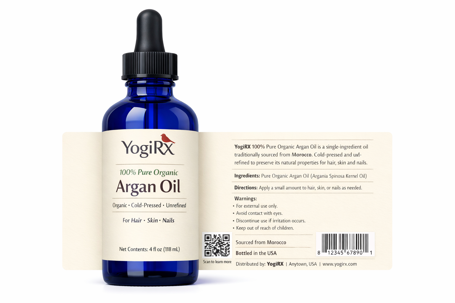 100% Pure Organic Argan Oil