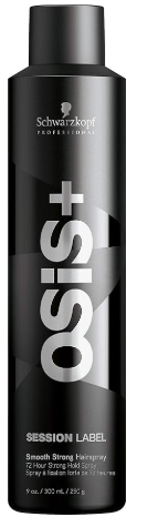 Schwarzkopf OSiS+ SESSION LABEL Smooth Strong Hairspray, 9 oz