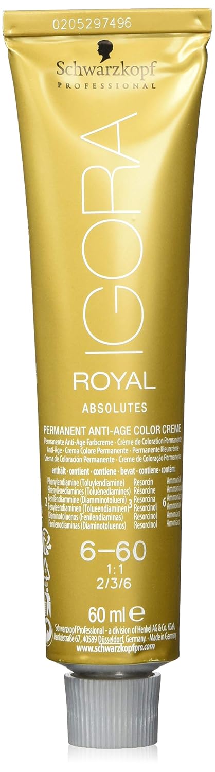 Schwarzkopf IR Absolutes 6-60 Dark Blonde Chocolate Natural 60mL (2pk)