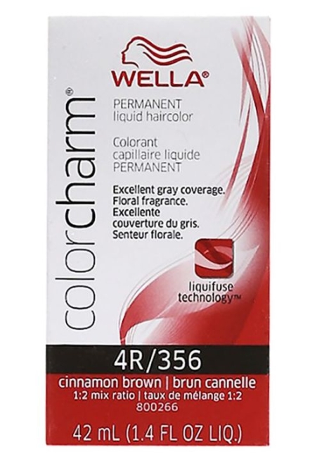 Wella Color Charm Permanent 4R/356 Cinnamon Brown 1.4 oz-2 pack