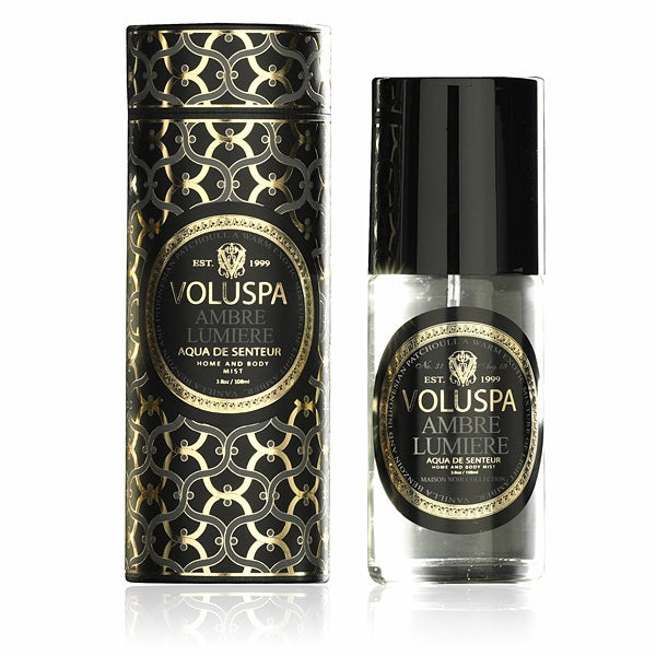 Voluspa Ambre Lumiere Aqua De Senteur Room and Body Mist 3.8 oz