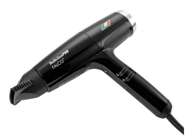 Babyliss Pro Nano Titanium Italian High-Speed Falco Dryer-Black