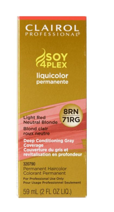 Clairol Soy4Plex 8RN/71RG Light Red Neutral Blonde-(2-Pack)