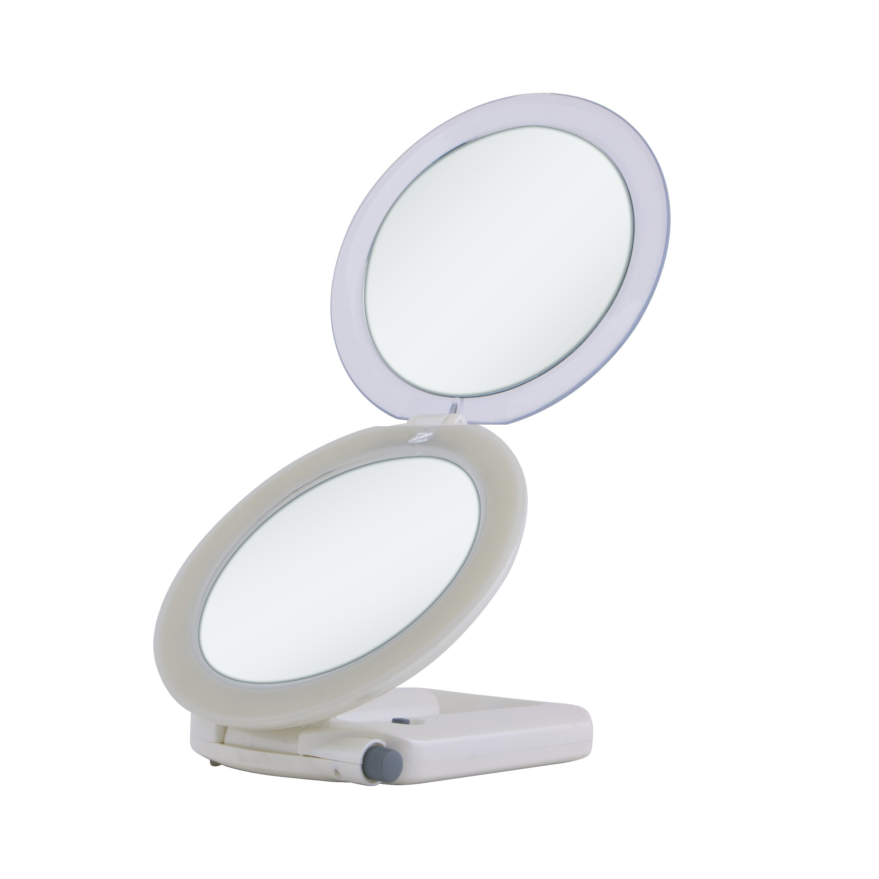 Zadro LED Makeup Mirror & LCD Clock 10X/1X