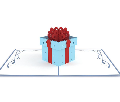 LOVEPOP 3D POP UP CARD "BIRTHDAY PRESENT"