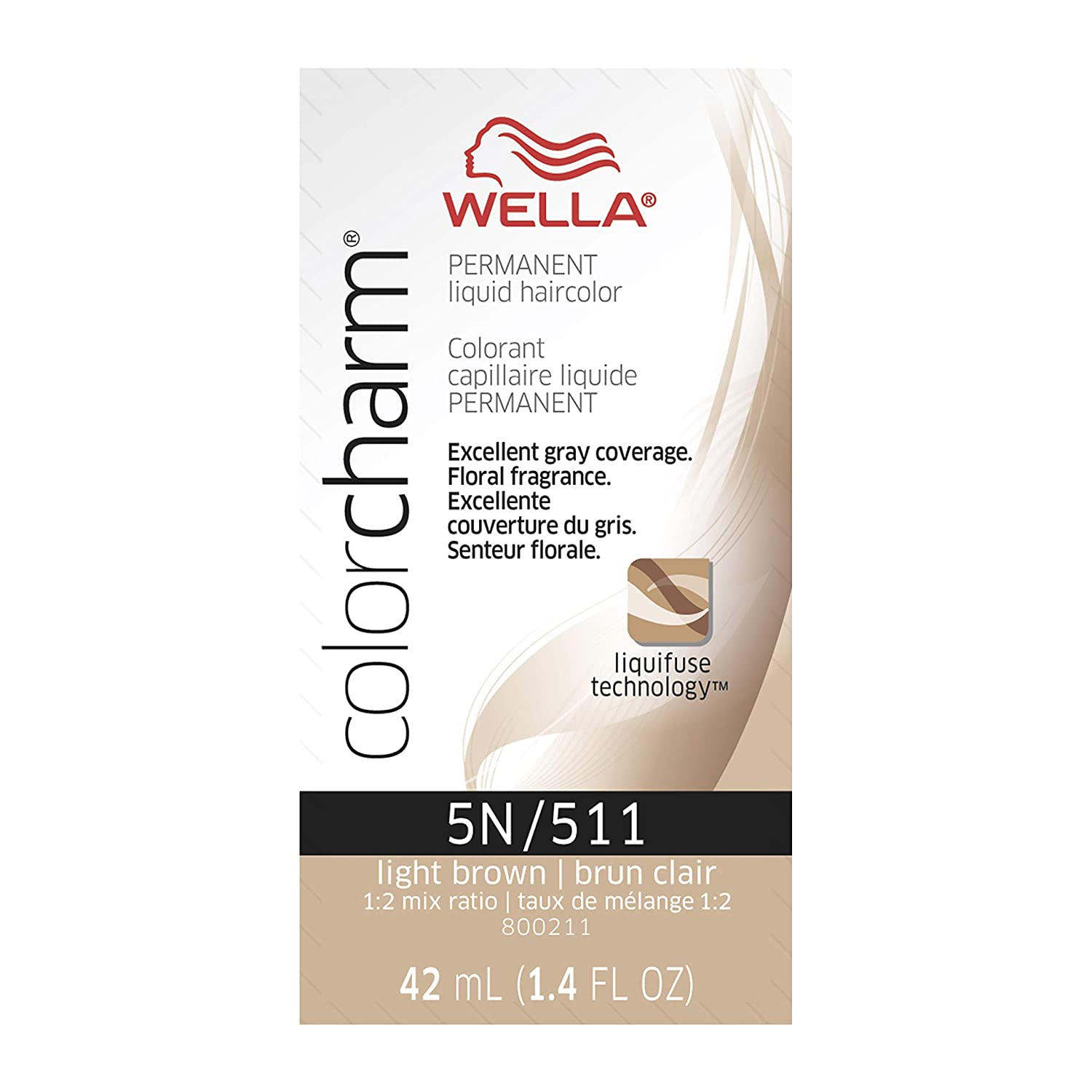 Wella Color Charm Liquid Haircolor, 511/5N Light Brown, 1.4 oz