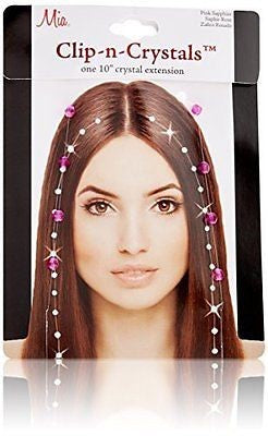 Mia Clip-n-Crystals Pink Sapphire