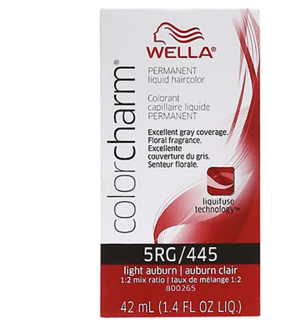 Wella Color Charm Permanent 5RG/445 Light Auburn 1.4 oz-2 pack
