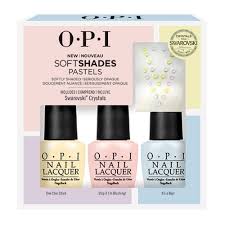 O.P.I NEW Soft Shades Pastels With Swarovski Crystals Full Size New
