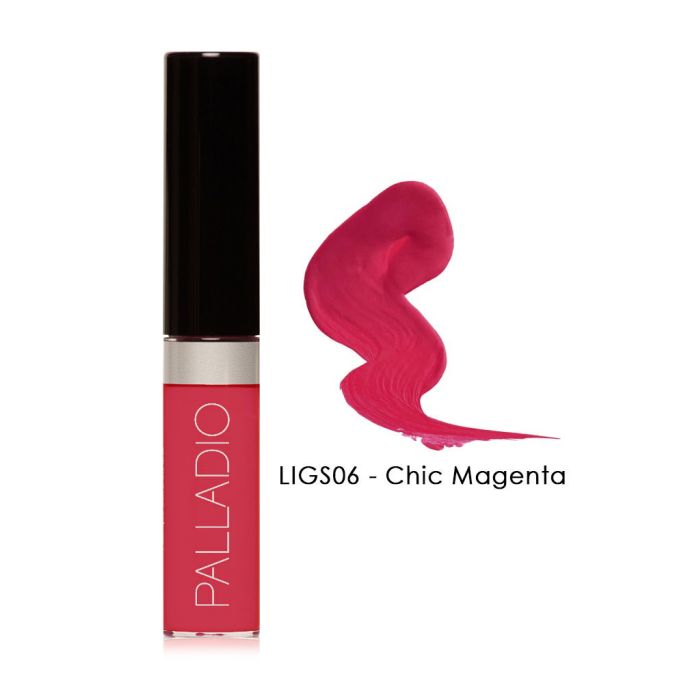 Palladio Herbal Lip Lacquer Chic Magenta 0.15oz