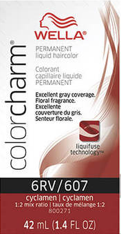 Wella Color Charm Permanent 6RV/607 Cyclamen 1.4 oz-2 pack
