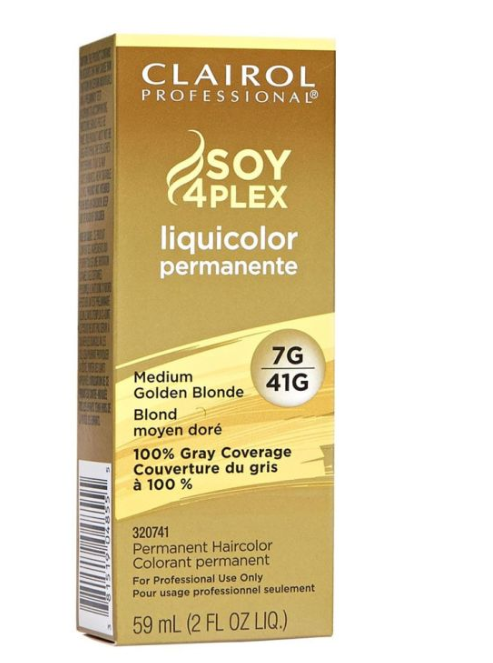 Clairol Soy4Plex 7G/41G Medium Golden Blonde-2 pk