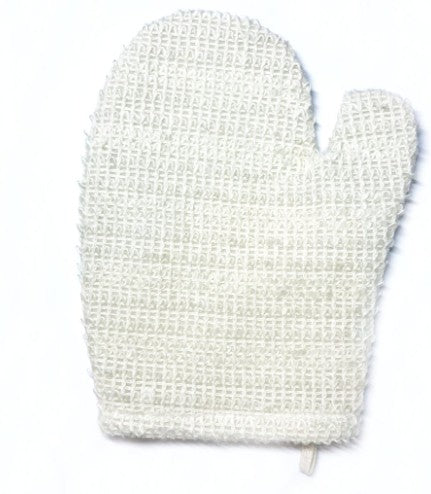 Spa Sister Waffle Bath Mitt White