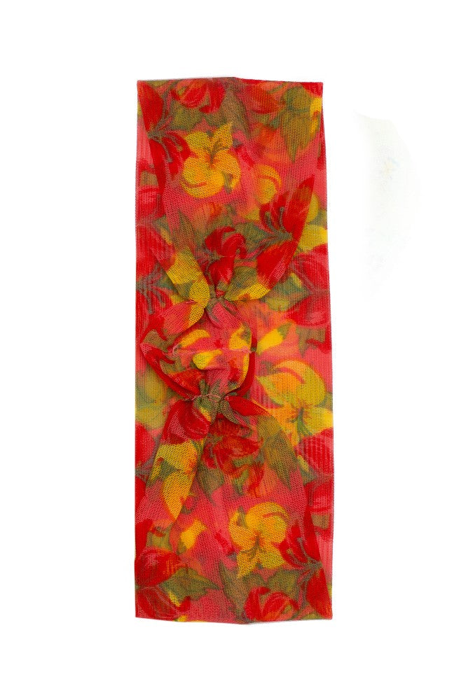Spa Sister Georgette Mesh Headband (Red)