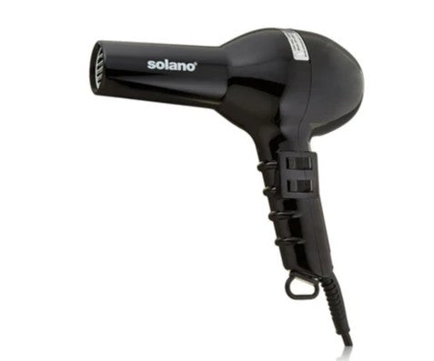 SOLANO Original 1500 Watt Professional Hair Dryer, Black